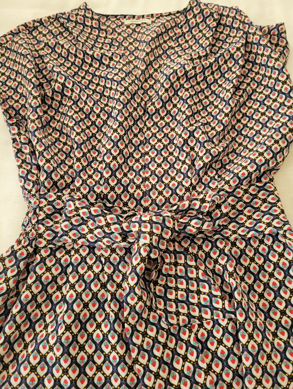 Women's Size Large Max Studio Pink and Black Patterned Pant Jumpsuit - Picture 5 of 6